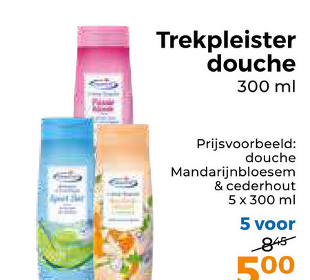 Trekpleister Huismerk   douchegel folder aanbieding bij  Trekpleister - details