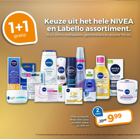 Nivea   gezichtsreiniging, gezichtsverzorging folder aanbieding bij  Trekpleister - details