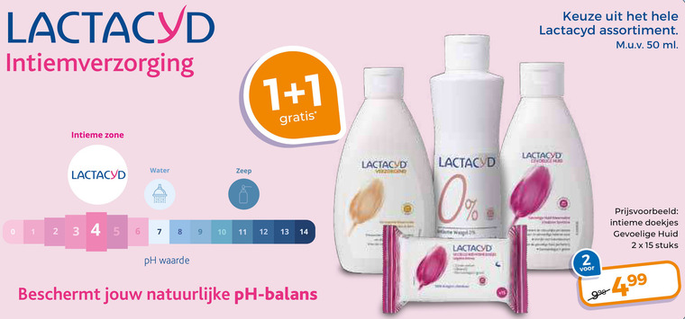 Lactacyd   dameshygiene folder aanbieding bij  Trekpleister - details