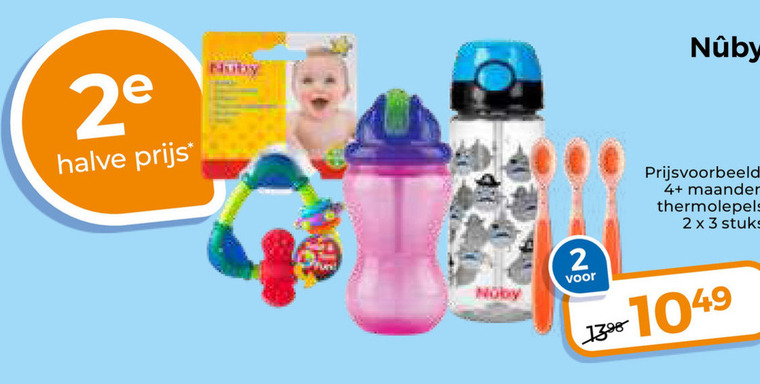 Nuby   antilekbeker folder aanbieding bij  Trekpleister - details