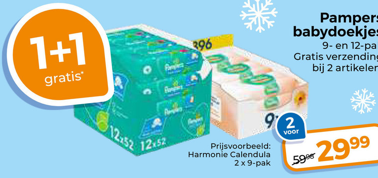 Pampers   billendoekjes folder aanbieding bij  Trekpleister - details