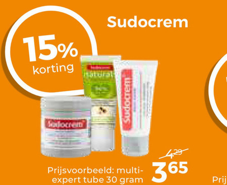 Sudocrem   babyzalf folder aanbieding bij  Trekpleister - details