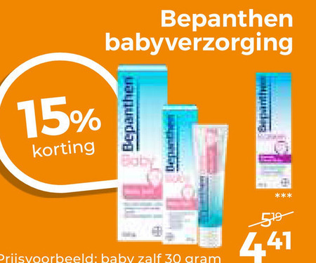 Bepanthen   babyverzorging folder aanbieding bij  Trekpleister - details