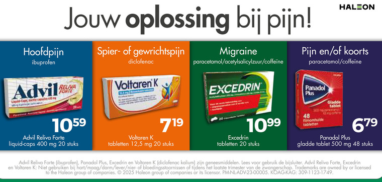 Voltaren   pijnremmer folder aanbieding bij  Trekpleister - details