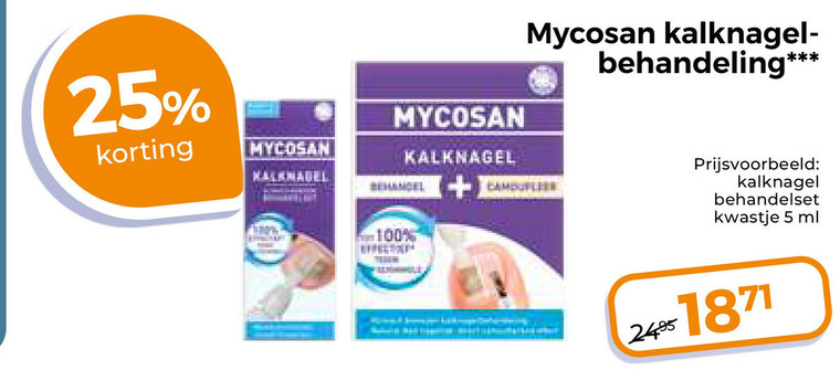 Mycosan   nagelverzorging folder aanbieding bij  Trekpleister - details