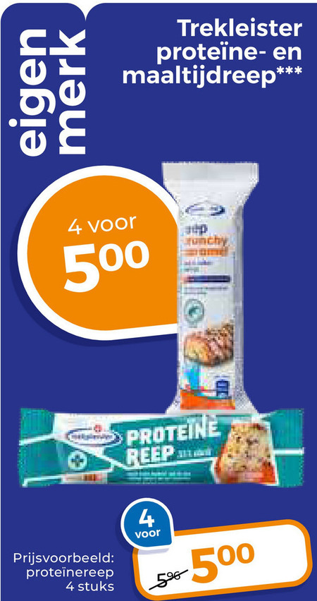 Trekpleister Huismerk   afslankmaaltijd folder aanbieding bij  Trekpleister - details