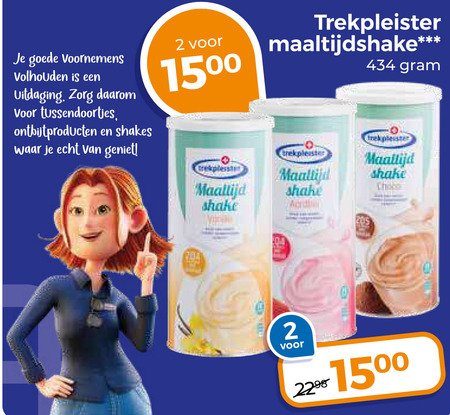 Trekpleister Huismerk   afslankmaaltijd folder aanbieding bij  Trekpleister - details