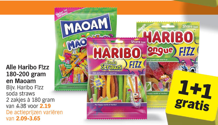 Haribo   snoep folder aanbieding bij  Albert Heijn - details