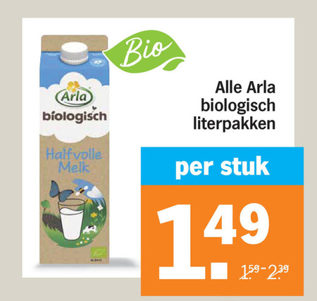 Arla   melk folder aanbieding bij  Albert Heijn - details