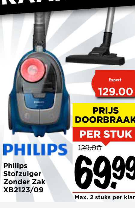 Philips   stofzuiger folder aanbieding bij  Vomar - details