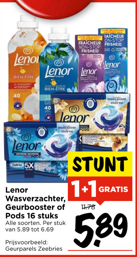 Lenor   wasverzachter folder aanbieding bij  Vomar - details