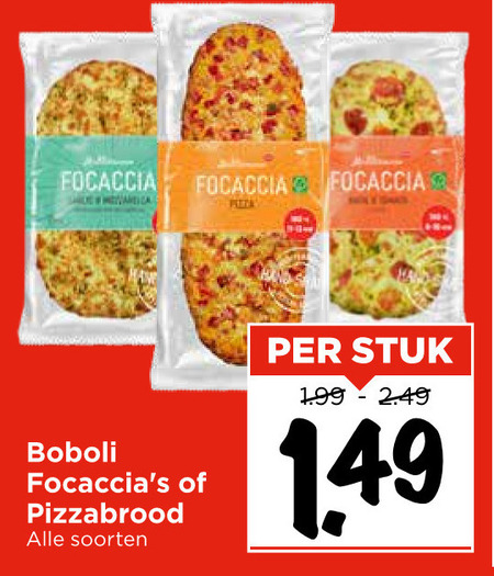 Boboli   focaccia folder aanbieding bij  Vomar - details