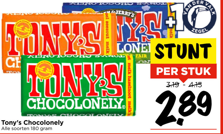 Tony Chocolony   chocolade folder aanbieding bij  Vomar - details