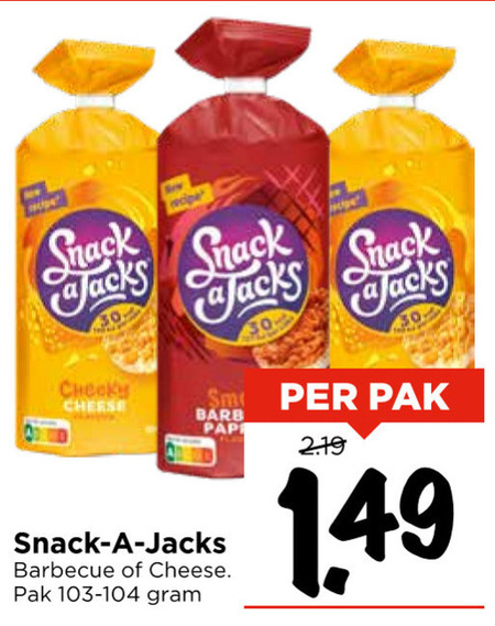 Snack a Jacks   rijstwafels folder aanbieding bij  Vomar - details