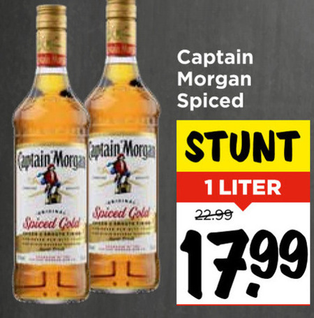 Captain Morgan   rum folder aanbieding bij  Vomar - details