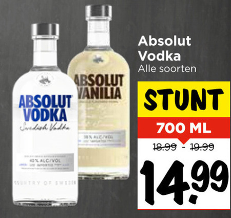 Absolut   wodka folder aanbieding bij  Vomar - details