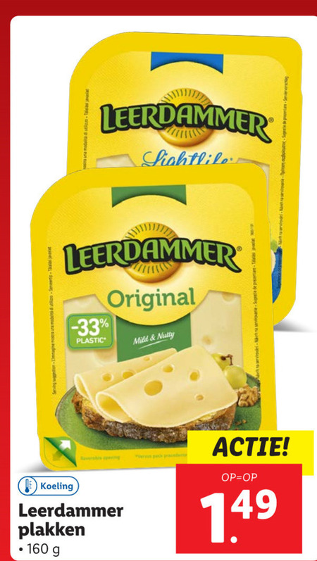 Leerdammer   kaasplakken folder aanbieding bij  Lidl - details