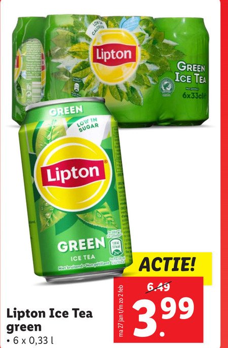 Lipton   ice tea folder aanbieding bij  Lidl - details