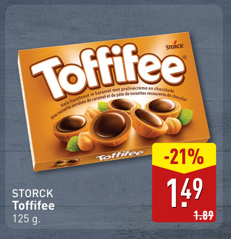 Toffifee   chocolade folder aanbieding bij  Aldi - details