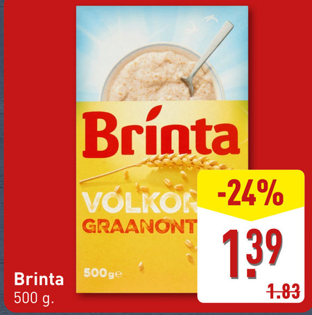 Brinta   havermout folder aanbieding bij  Aldi - details