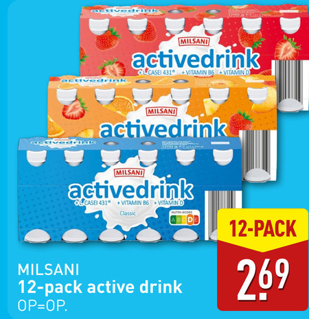 Milsani   drinkyoghurt folder aanbieding bij  Aldi - details