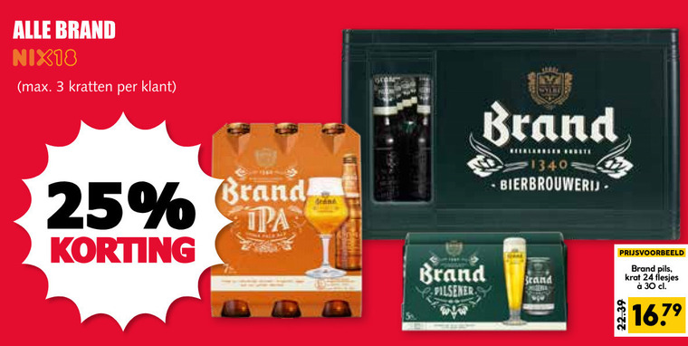 Brand   speciaalbier, blikje bier folder aanbieding bij  MCD Supermarkt Basis - details