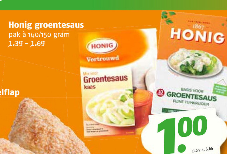 Honig   saus folder aanbieding bij  Poiesz - details