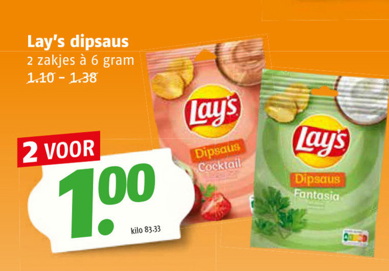 Lays   dipsaus folder aanbieding bij  Poiesz - details