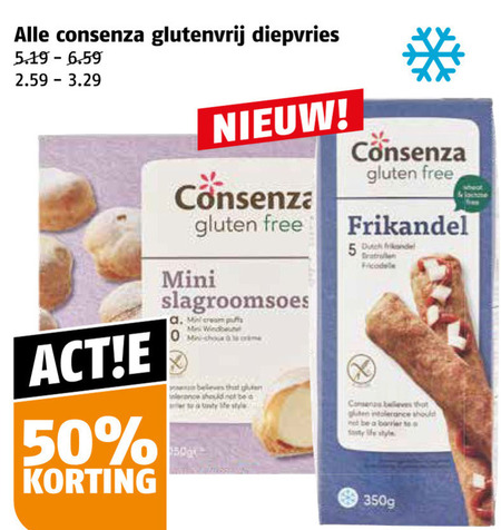 Consenza   glutenvrijassortiment folder aanbieding bij  Poiesz - details