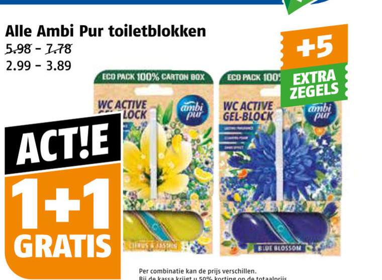 Ambi Pur   toiletblok folder aanbieding bij  Poiesz - details