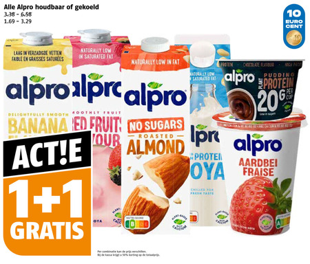 Alpro   soja melk folder aanbieding bij  Poiesz - details