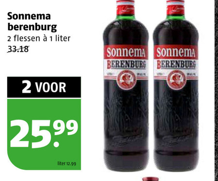 Sonnema   berenburg folder aanbieding bij  Poiesz - details