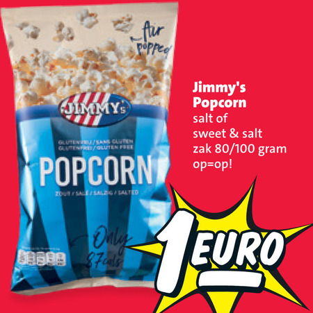 jimmys   popcorn folder aanbieding bij  Nettorama - details