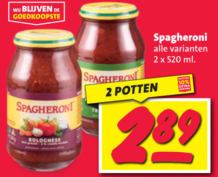 Spagheroni   pastasaus folder aanbieding bij  Nettorama - details