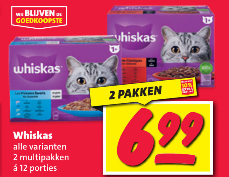 Whiskas   kattenvoer folder aanbieding bij  Nettorama - details