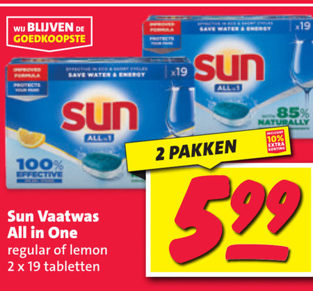 Sun   vaatwasmiddel folder aanbieding bij  Nettorama - details