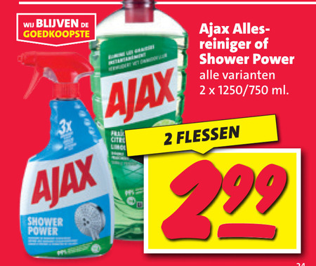 Ajax   allesreiniger folder aanbieding bij  Nettorama - details