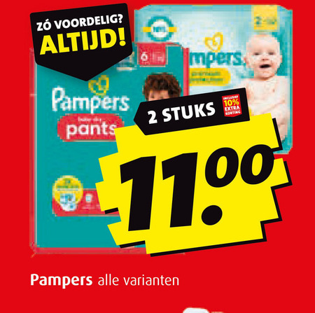 Pampers   luierbroekjes, luiers folder aanbieding bij  Boni - details