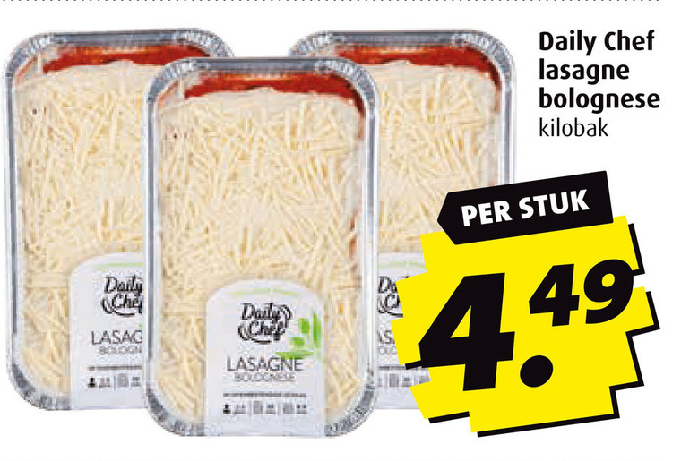 Daily Chef   lasagne folder aanbieding bij  Boni - details