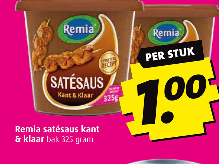 Remia   satesaus folder aanbieding bij  Boni - details