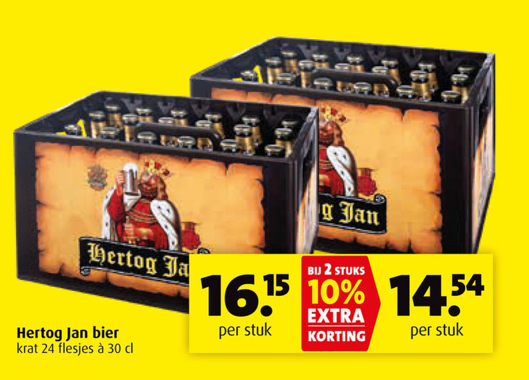 Hertog Jan   krat bier folder aanbieding bij  Boni - details