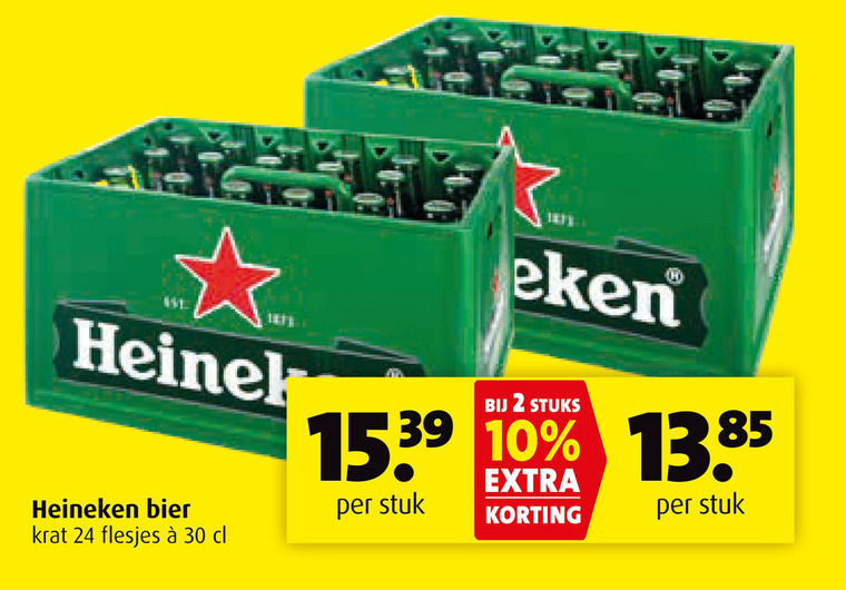 Heineken   krat bier folder aanbieding bij  Boni - details