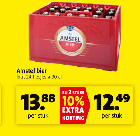 Amstel   krat bier folder aanbieding bij  Boni - details