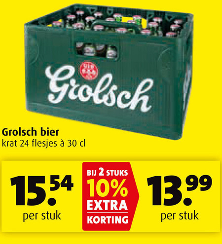 Grolsch   krat bier folder aanbieding bij  Boni - details