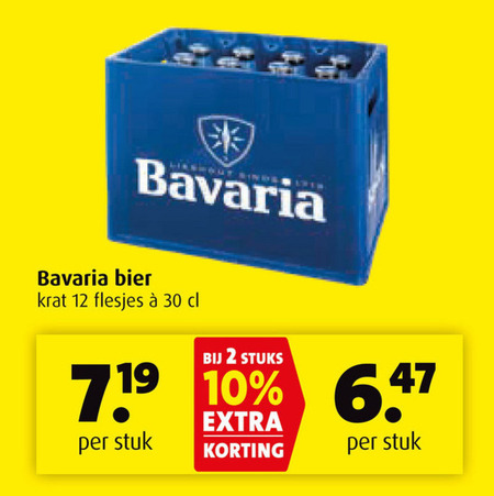 Bavaria   krat bier folder aanbieding bij  Boni - details