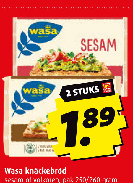 Wasa   knackebrod folder aanbieding bij  Boni - details