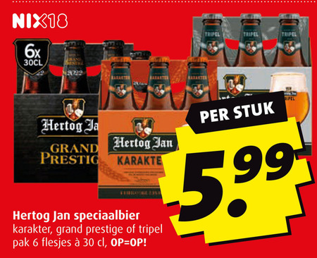 Hertog Jan   speciaalbier folder aanbieding bij  Boni - details