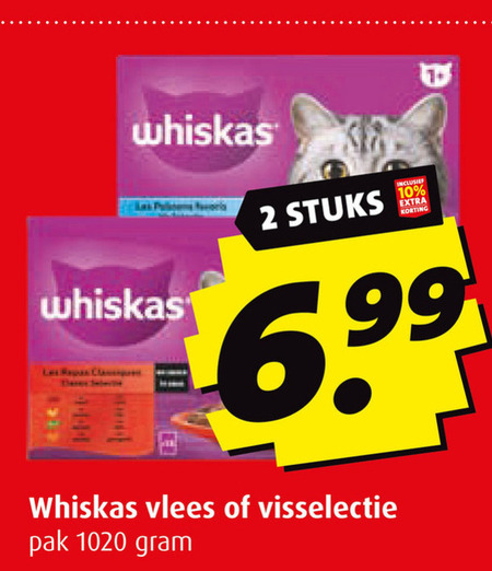 Whiskas   kattenvoer folder aanbieding bij  Boni - details