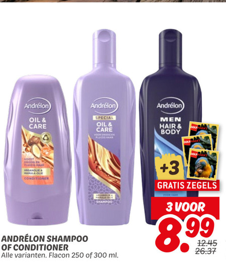 Andrelon   conditioner, shampoo folder aanbieding bij  Dekamarkt - details