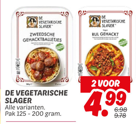 De vegetarische Slager   vegetarisch folder aanbieding bij  Dekamarkt - details